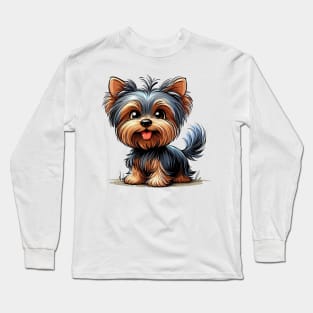 Cute Yorkshire terrier Long Sleeve T-Shirt